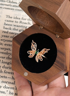 小红书爆款vintage镂空在逃公主蝴蝶戒指轻奢气质中古宫廷风指环