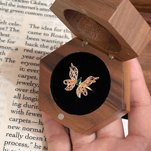 小红书爆款 vintage镂空在逃公主蝴蝶戒指轻奢气质中古宫廷风指环