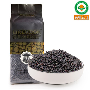 艾谷 有机黑米 370g 有机杂粮 煮粥