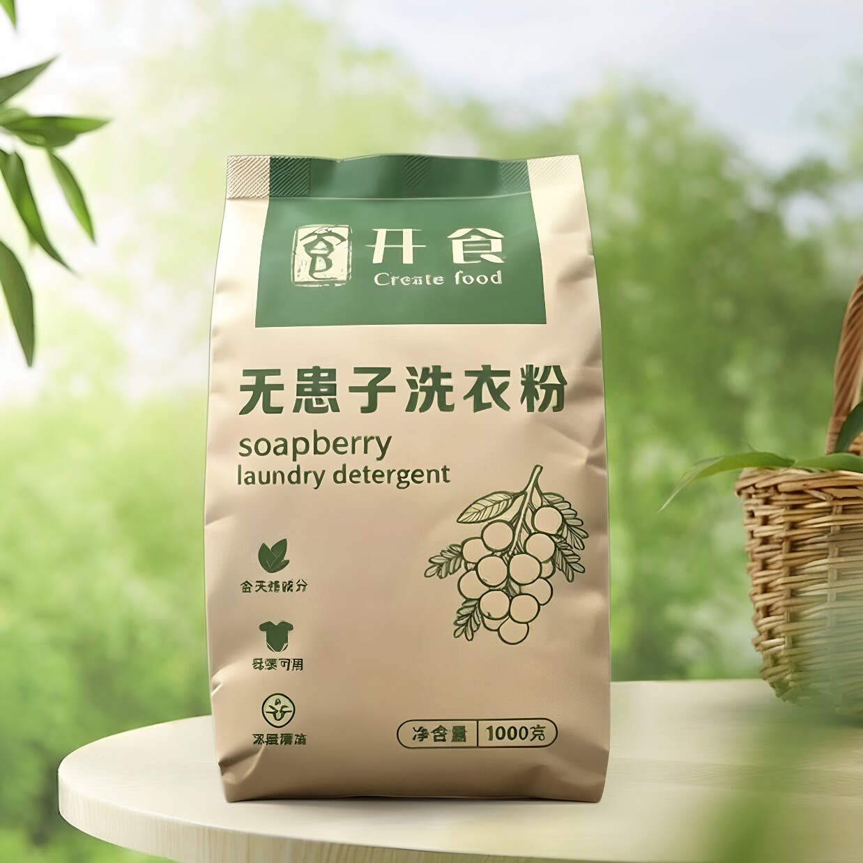 无患子果皂素洗衣粉植物天然环保无患子粉皂荚皂角无香精无荧光剂