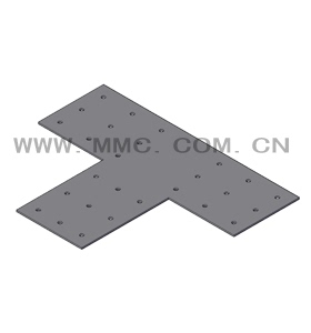 T型连接件横梁与立柱连接件防腐木花架配件轻钢连接件TP-22721