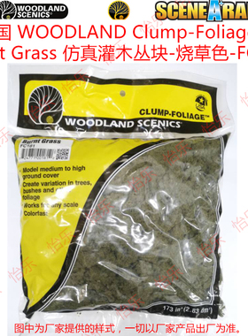 WOODLAND ClumpFoliage Burnt Grass仿真灌木丛块烧草色草粉FC181