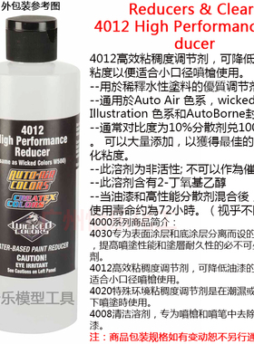 Createx Reducers w500 4012 高性能调整剂 稀释剂 水性 稀释液