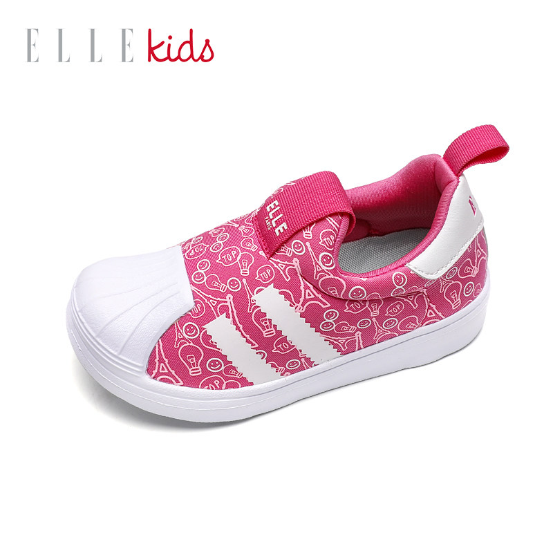 elle kids儿童贝壳鞋春秋软底透气女童运动鞋时尚公主轻便休闲鞋怎么样,好用不?