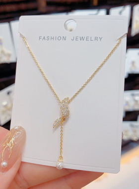 项链女款2026新款不掉色搭配裙子轻奢高级感珍珠配饰长款小众设计