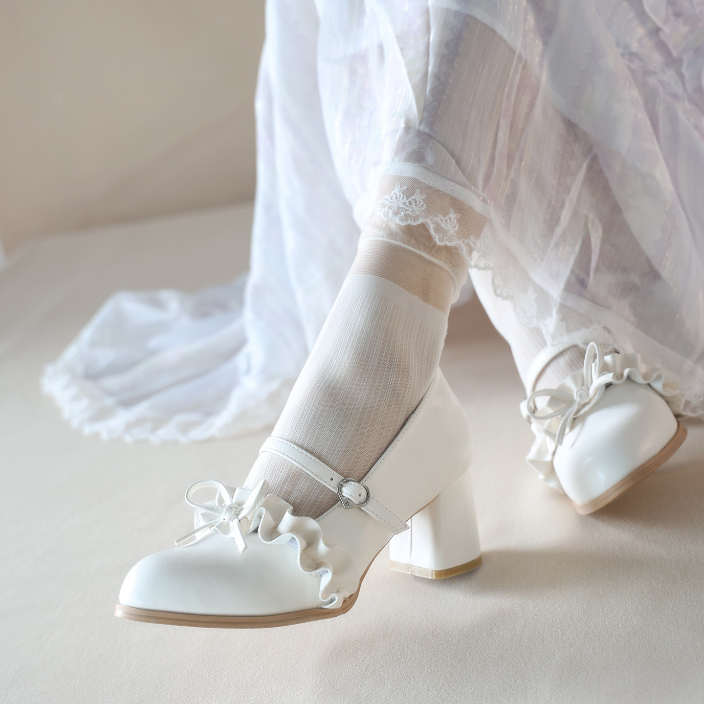 尖头高跟鞋粗跟玛丽珍气质高级不累脚黑色小皮鞋舒适单鞋增高女鞋,女鞋,浅口单鞋,淘宝优惠券,粉丝福利购,淘宝优惠卷