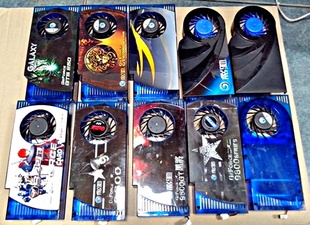 9600GT 3针接口 9800GT 显卡风扇 53孔距显卡散热器 GTS250 影驰