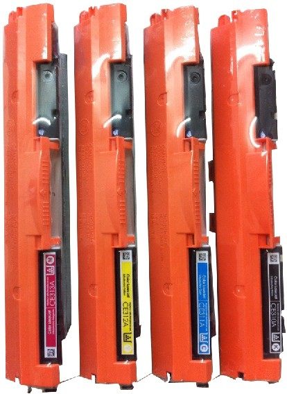 适用惠普CP1025粉盒126A（四色套装)HP M175nw/175A墨粉盒 M275 M177 m176 CE310 CF350黑色红黄青色硒鼓粉盒,办公设备/耗材/相关服务,硒鼓/粉盒,淘宝优惠券,粉丝福利购,淘宝优惠卷