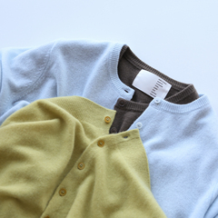 鹿鹿同款 彩色泡泡系列多巴胺莫兰迪山羊绒毛衣外套毛衣开衫