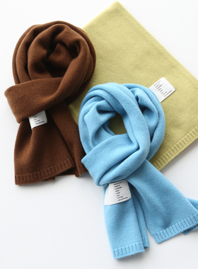 回馈款 男女款新款保暖舒适柔软亲肤百搭彩色泡泡山羊绒针织围巾