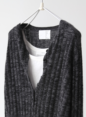 秋冬女士CASHMERE灰色系简约百搭舒适山羊绒针织开衫毛衣上衣