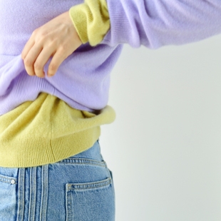 山羊绒女士温柔系清新多巴胺打底搭配减龄针织衫 毛衣 V领羊绒衫