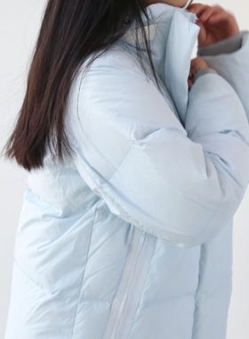 特价秋冬女士莫兰迪色减龄百搭羽绒服纯色连帽宽松面包服保暖外套