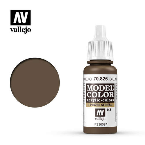 vallejo70826中褐色模型手涂漆