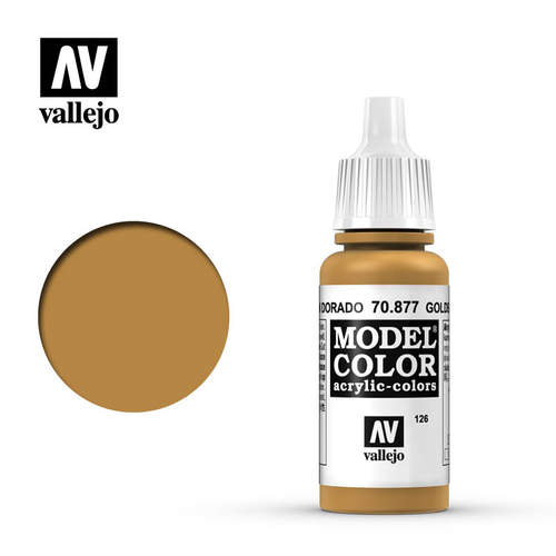 vallejo70877金棕色模型手涂色