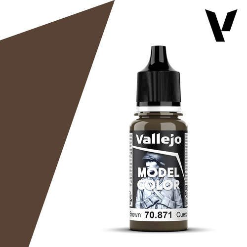 vallejo70871皮革褐模型手涂漆
