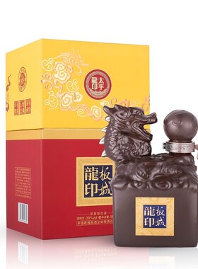 承德板城烧锅39度纯粮浓香型太平龙印500ml单瓶装送礼商务宴请