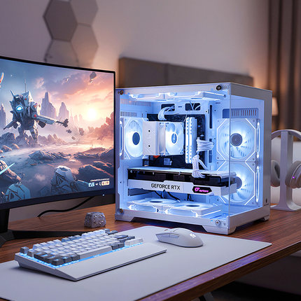 华硕i5 14600KF/RTX5060海景房5060Ti办公电脑主机2K台式组装整机