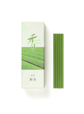 日本进口 老香铺 松荣堂 SENCHA 煎茶 线香 配香立 #18 现货