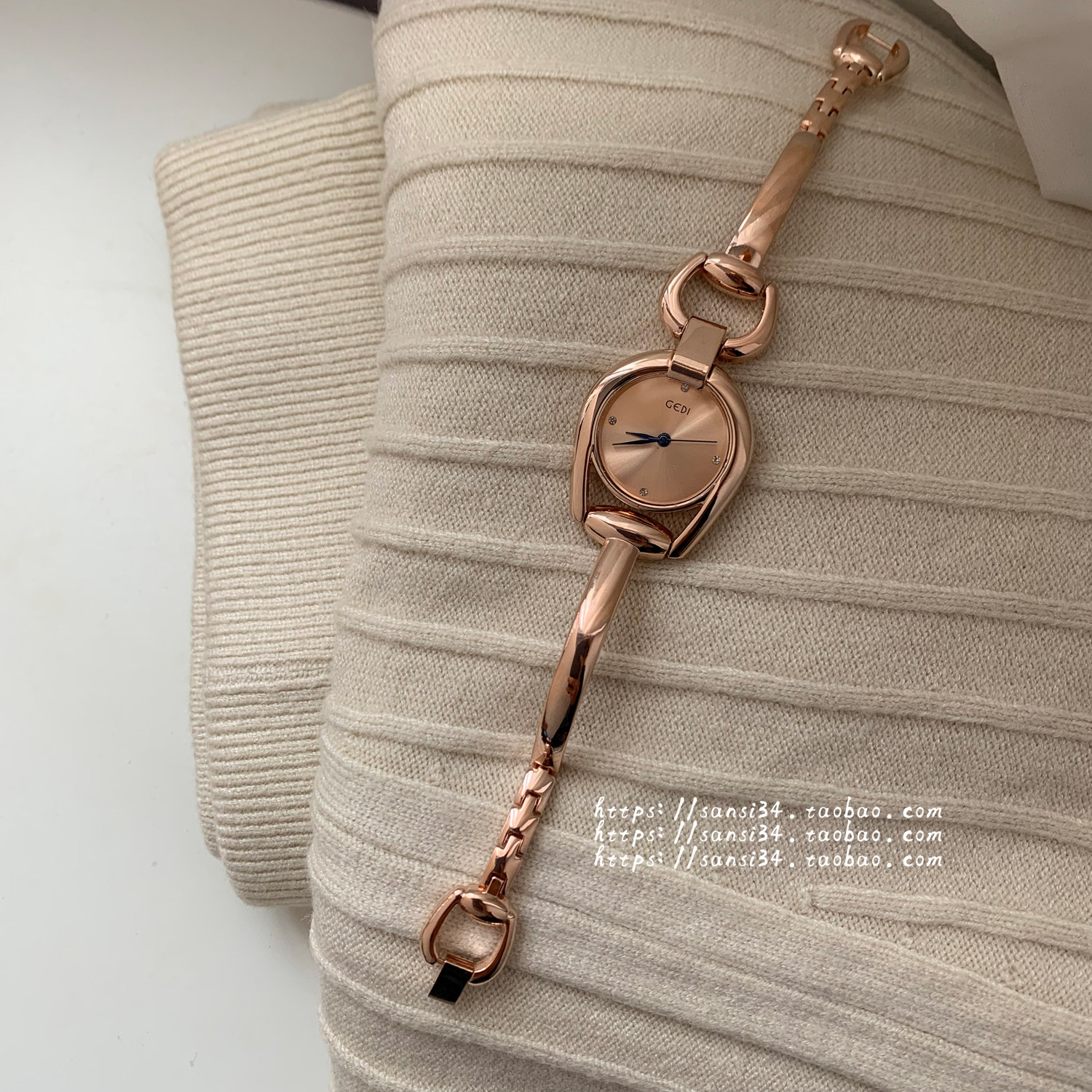 三四集市店 小众品牌chic简约个性时尚网红ins气质链条手表女小巧,手表,国产腕表,淘宝优惠券,粉丝福利购,淘宝优惠卷