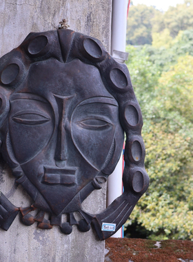 墨西哥部落手工铜版人脸挂件