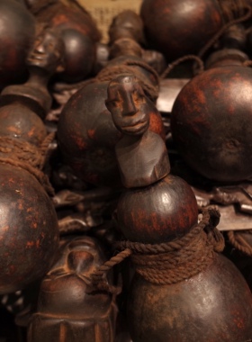 非洲坦桑尼亚旅行带回vintage部落巫医捣药葫芦瓶手工老古董项链