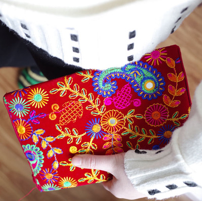 印度旅行刺绣复古风手拿包