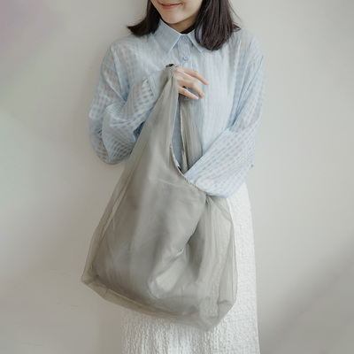 简约双层网纱设计单肩包包