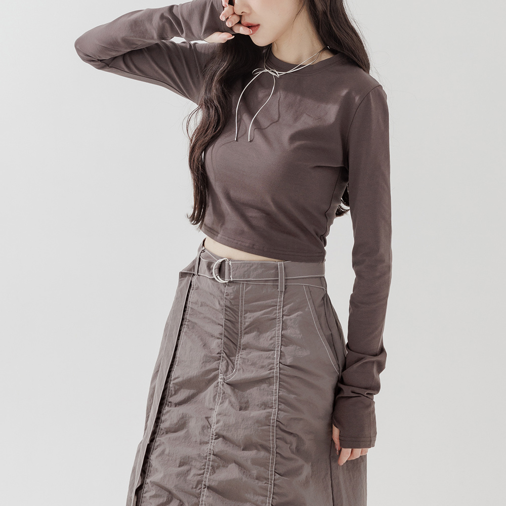 指洞设计基础短版上衣