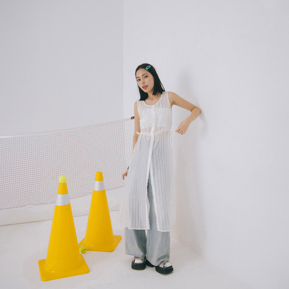 QUEENSHOP 2025春夏新品女装羽毛格纹排扣长版罩衫背心01099061,女装/女士精品,连衣裙,淘宝优惠券,粉丝福利购,淘宝优惠卷