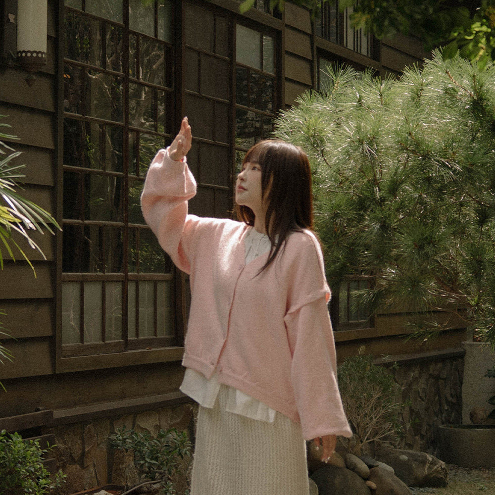 QUEENSHOP 2025秋冬新品女装质感两穿袖可拆针织长袖外