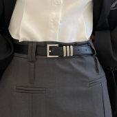 高级感黑色腰带学生韩版 学院风 带简约女士皮带2025新款 装 饰牛仔裤