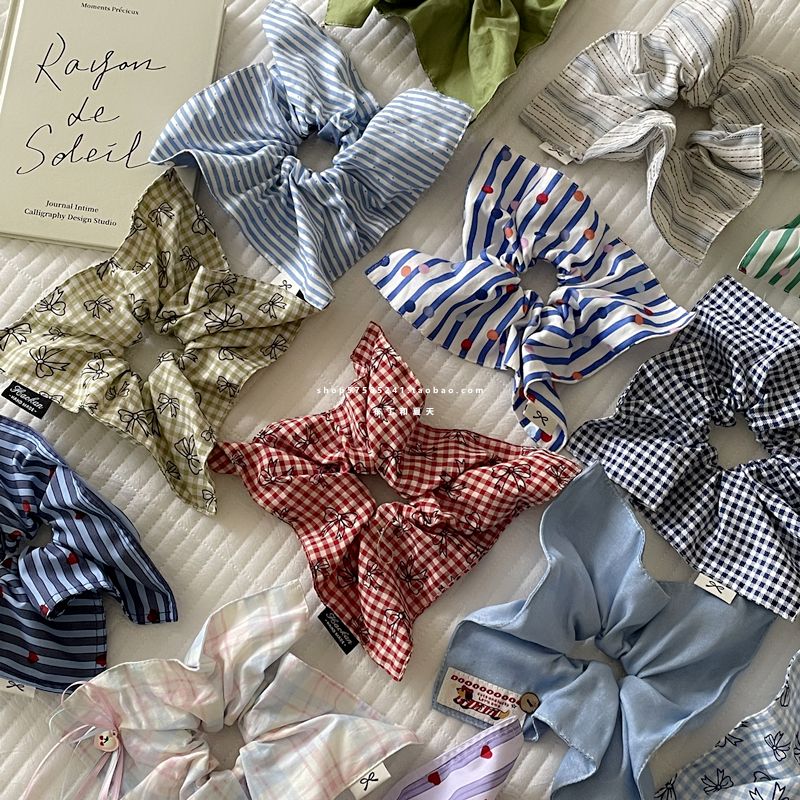 自制大肠圈纯棉韩系高级感四方边