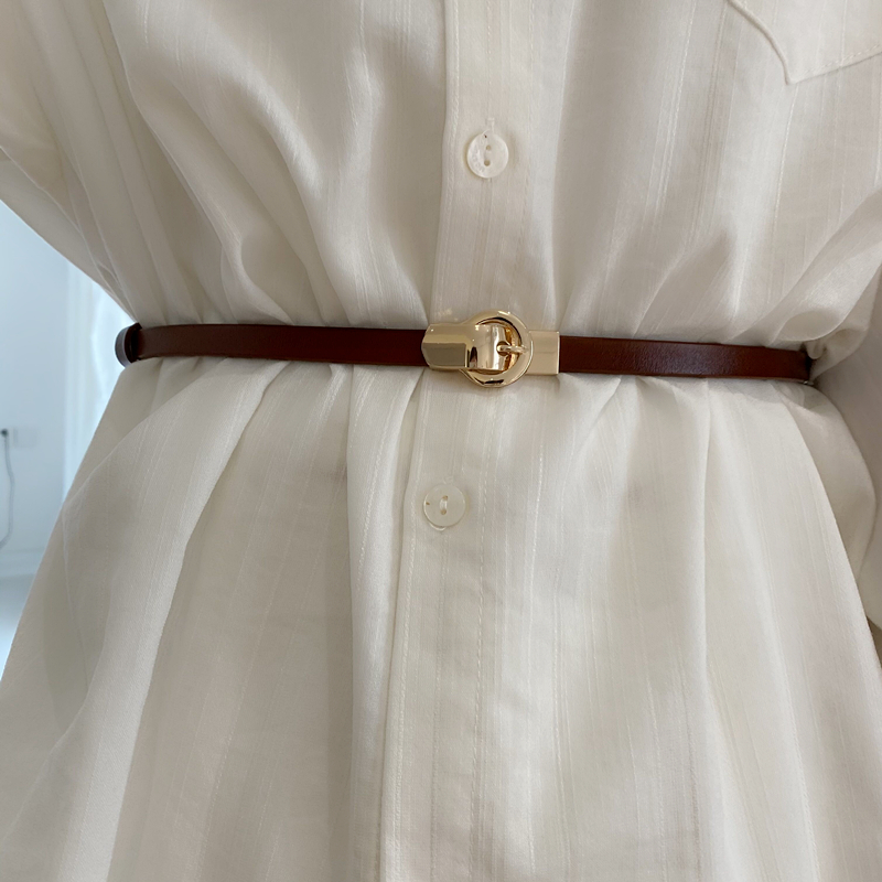 自留高级风精致一枚显瘦外套腰封