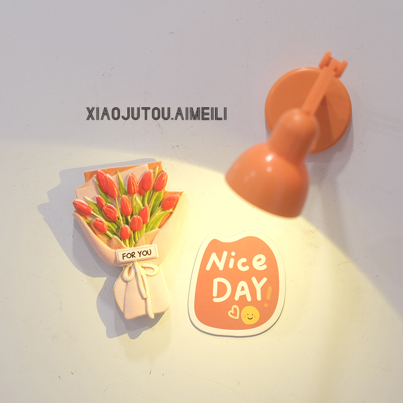 ins创意迷你磁吸装饰小台灯冰箱贴LED小夜灯暖光可爱入户门磁贴,节庆用品/礼品,文化创意冰箱贴,淘宝优惠券,粉丝福利购,淘宝优惠卷