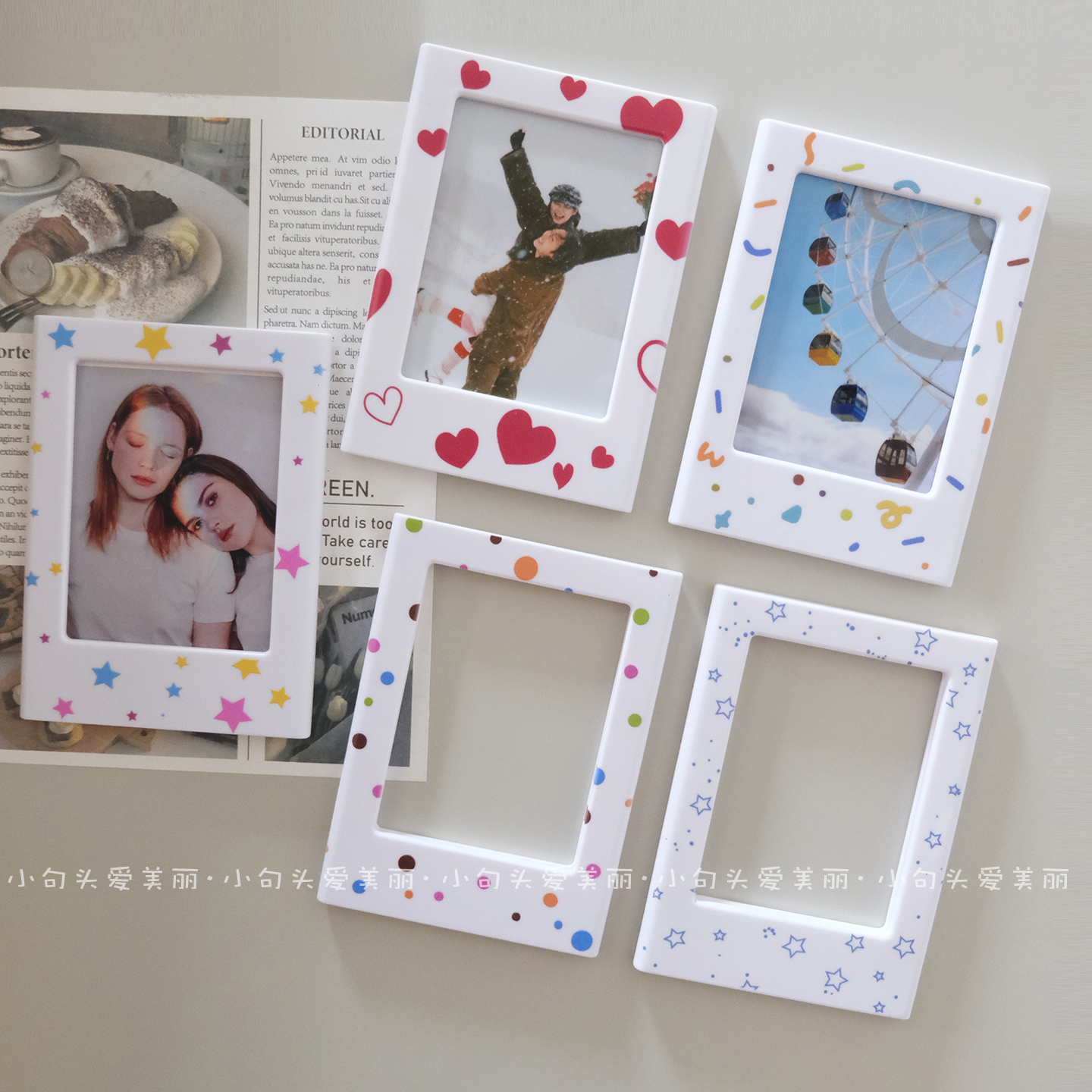 3寸拍立得mini冰箱贴磁吸装饰