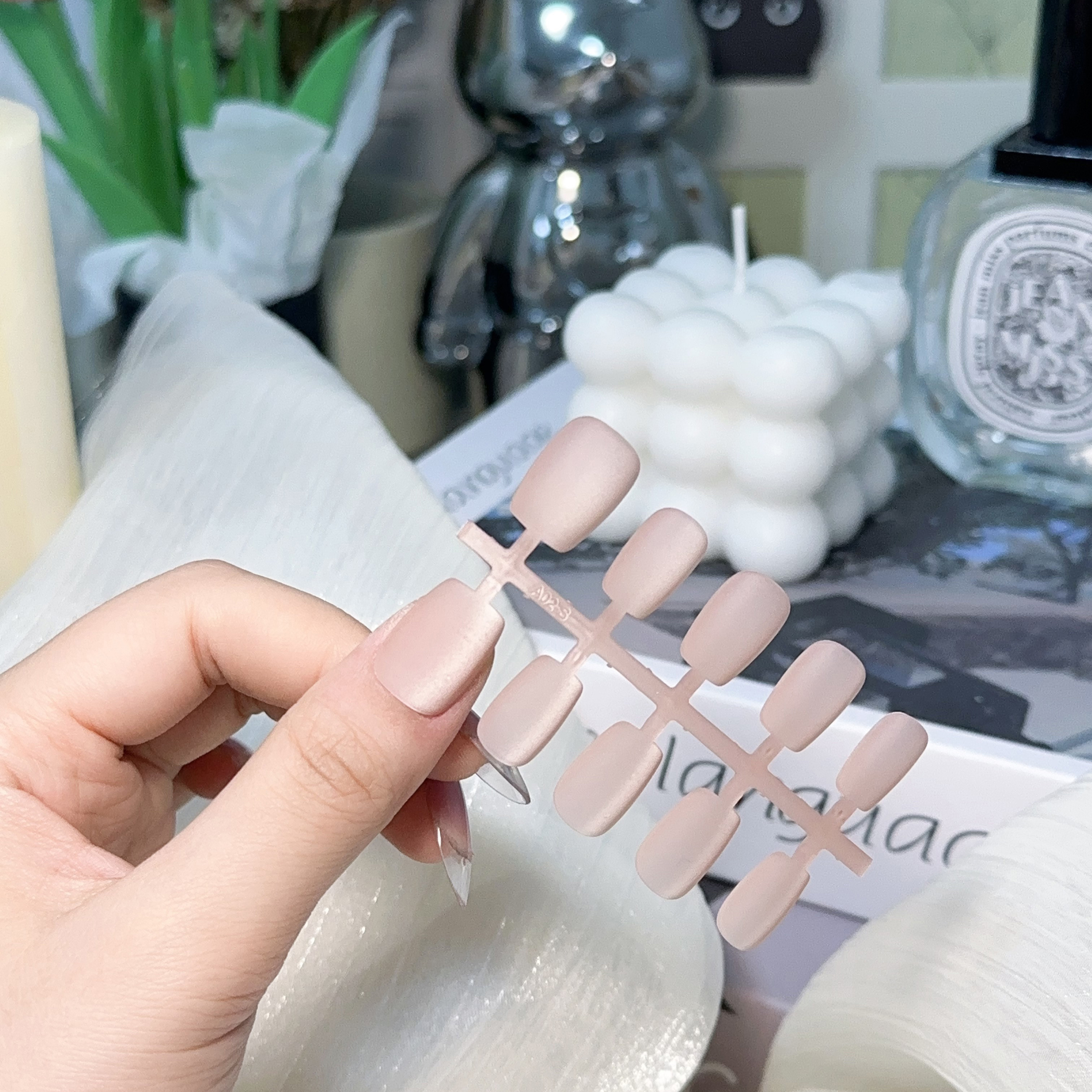 穿戴甲全贴片磨砂猫眼网红款夏日多色短甲显白假指甲贴片成品美甲