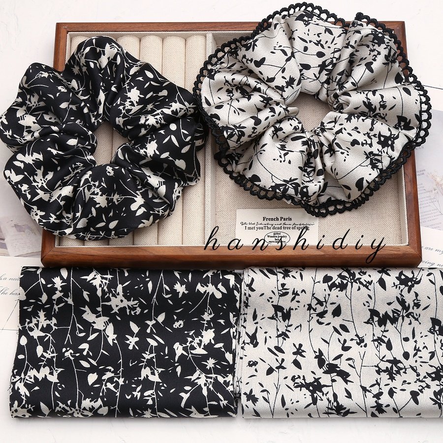 秋款气质复古碎花缎面大肠发圈diy布料布带手工发饰头花制作辅料,居家布艺,丝带/绸带/布带,淘宝优惠券,粉丝福利购,淘宝优惠卷