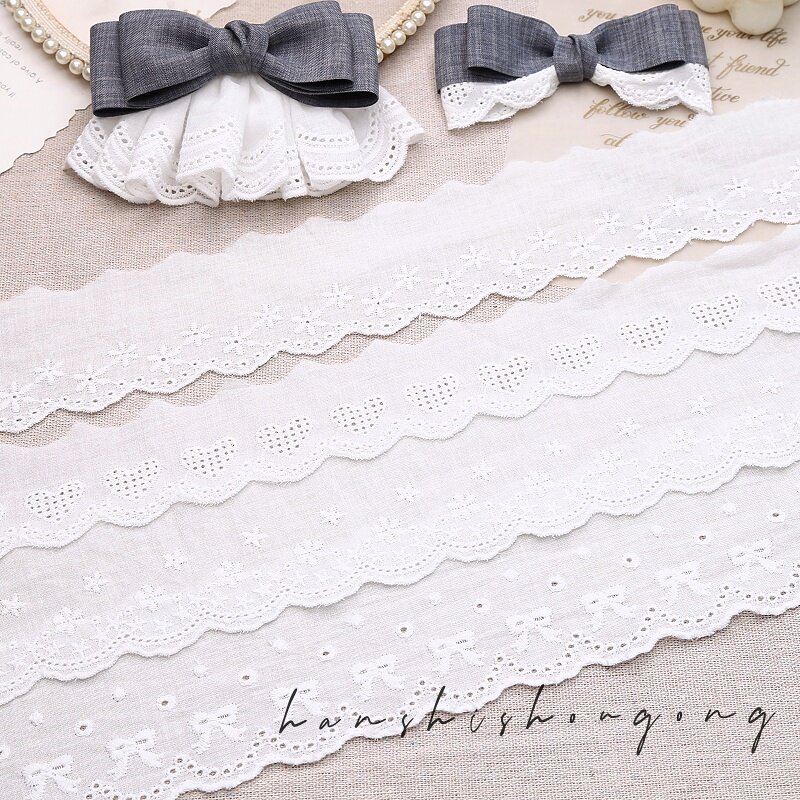 复古镂空棉布刺绣蕾丝花边手工diy蝴蝶结发饰发夹材料服装辅料,居家布艺,花边,淘宝优惠券,粉丝福利购,淘宝优惠卷
