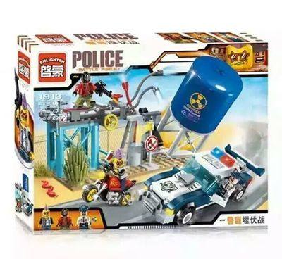 启蒙积木警察系列益智玩具