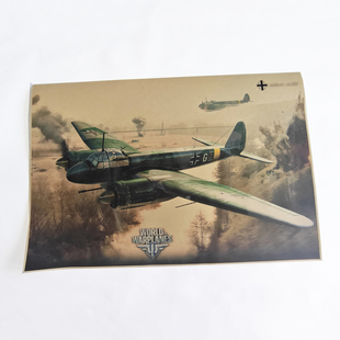 游戏海报 战机世界 二战德国容克战机 Junkers Ju-88 容克斯挂图