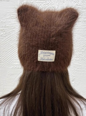 韩国代购 artistkomplex RYO ANGORA HORN 安哥拉 针织帽