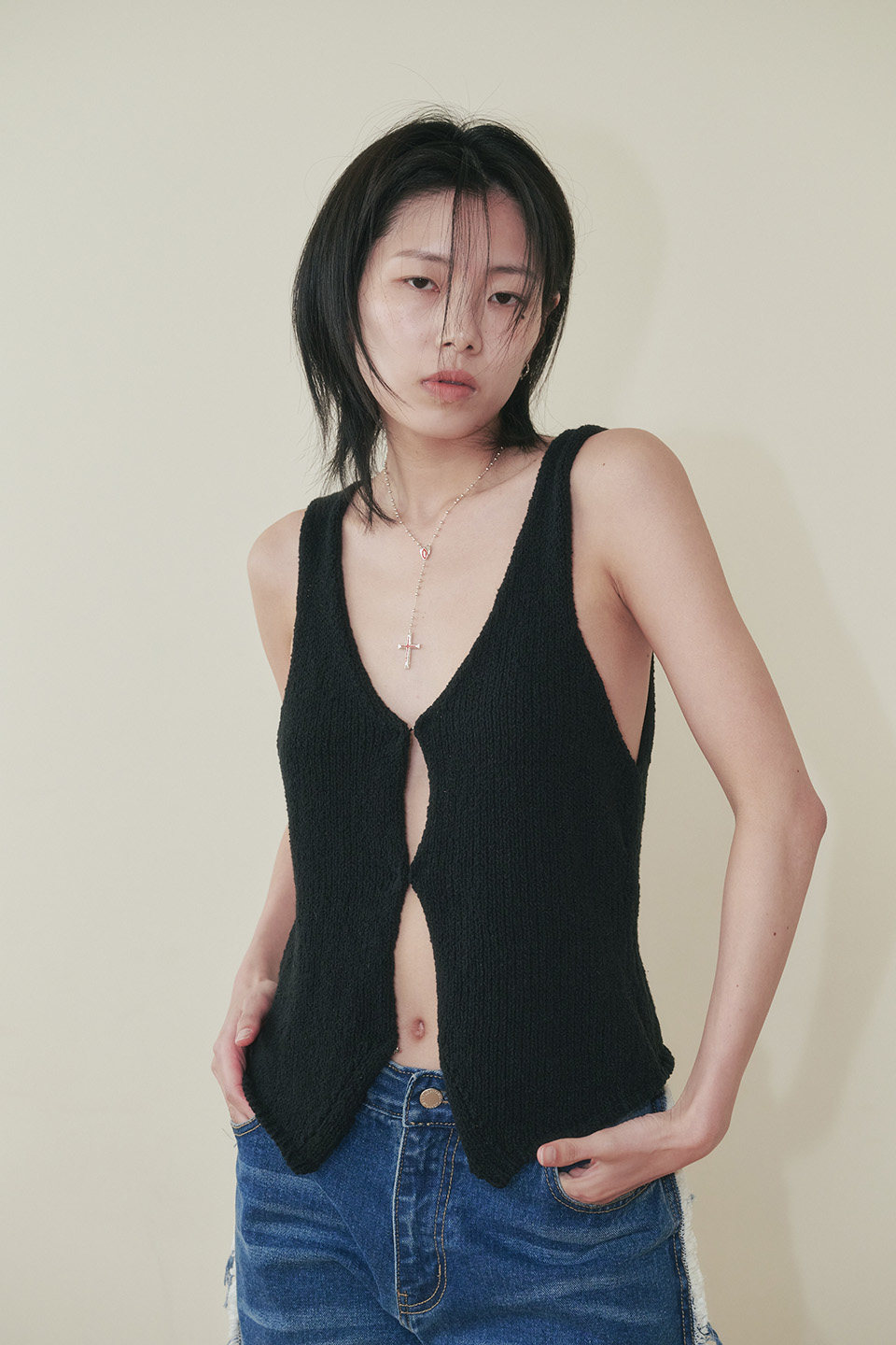 PLZPROJECTKNIT针织背心图片