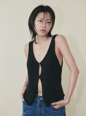 韩国代购 PLZPROJECT WESTERN KNIT  针织 背心