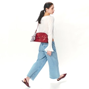 韩国代购 samoondoh luna belt bag M 绑带 单肩 斜跨包