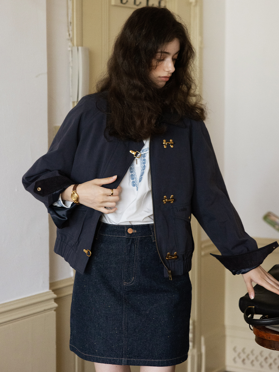 lenina可拆卸背心夹克外套