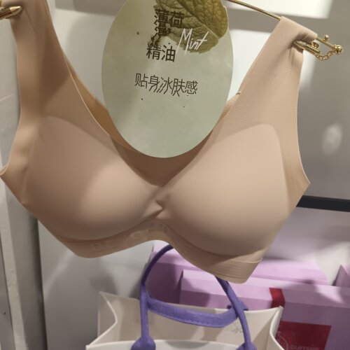 闺蜜一辈子女士薄荷罩罩透气宽肩带无钢圈背心式无痕内衣文胸G33