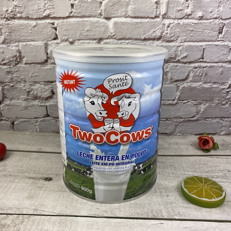 荷兰进口TwoCows双牛全脂奶粉900g早餐冲饮全家适用调制乳粉