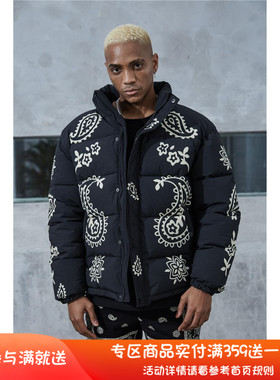 纽约潮牌Profound Foundation支线 腰果花加厚羽绒棉服高街风外套