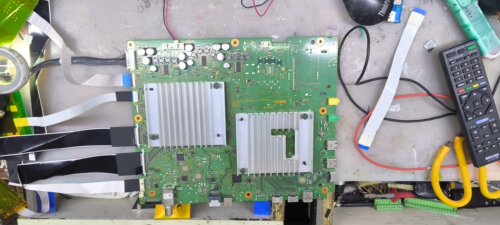 维修索尼KD-55/65A8H/75/85Z8H主板1-006-894-11不开机闪红灯重启